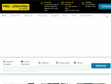 Tablet Screenshot of procarwash.com.pe